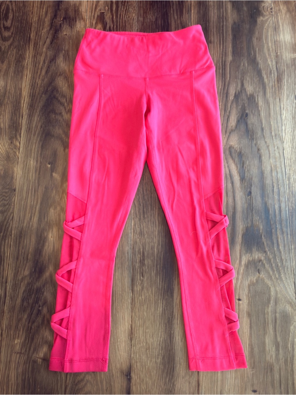 Yogalicious Neon Pink Crisscross Leggings